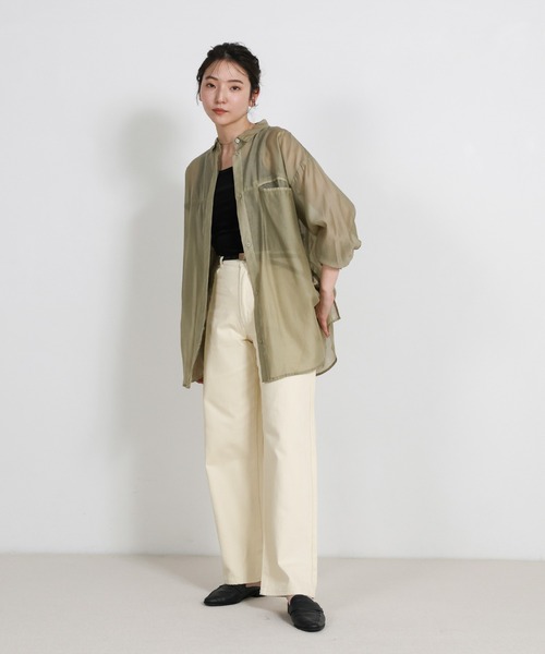 ジーンズ デニム デニムパンツ スラブストレートデニムパンツ レディース | select MOCA | 07