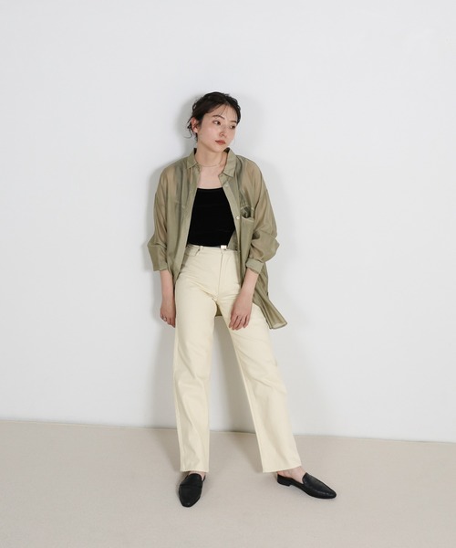 ジーンズ デニム デニムパンツ スラブストレートデニムパンツ レディース | select MOCA | 14