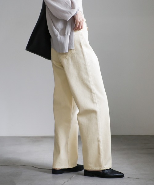 ジーンズ デニム デニムパンツ スラブストレートデニムパンツ レディース | select MOCA | 20