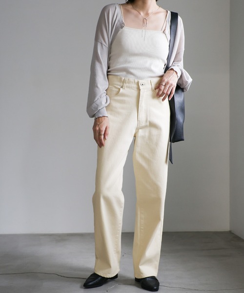 ジーンズ デニム デニムパンツ スラブストレートデニムパンツ レディース | select MOCA | 21