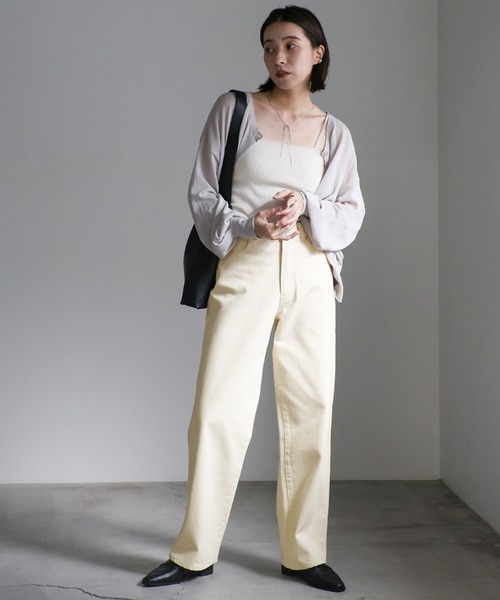 ジーンズ デニム デニムパンツ スラブストレートデニムパンツ レディース | select MOCA | 19