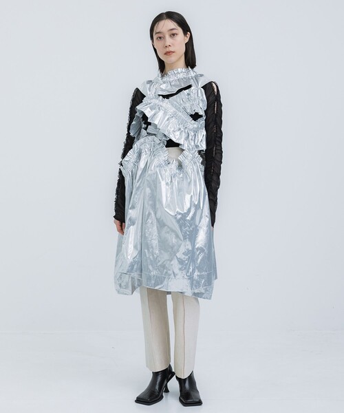 美品✨ HOUGA ホウガ キキフリルドレス kiki frill dress HOUGA（ホウガ） レディース ドレス 「HOUGA/ホウガ」kiki frill dress