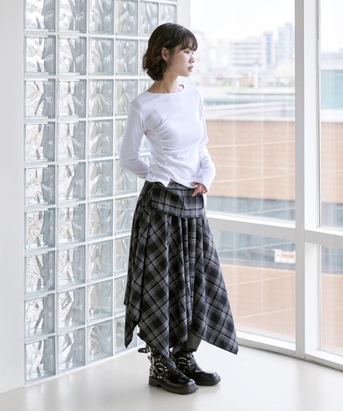 UNE MANSION tシャツ 「UNE ORIGINAL」アンバランススリット
