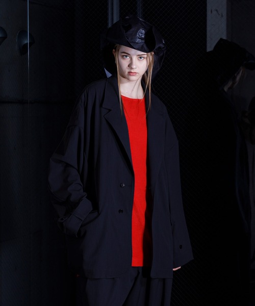 ジャケット・アウター VOAAOV / TWEED OVERSIZE STANDCOLLAR COAT VOAAOV（ヴォアーブ）の「【VOAAOV】 tumbler tweed long coat