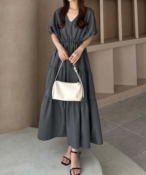 GABRIELA COLL GARMENTS ワンピース vネック　 ワンピース VONIQUE / GABRIELA COLL GARMENTS/LOLO PIANA FINE WOOL VNECK
