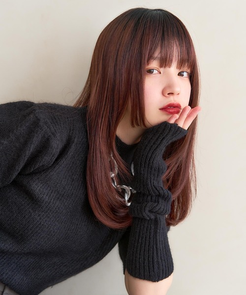 LINEASTORIA ブラウン ミディアムウィッグ、mywigミディアム　２点 ウェイブミディ フルウィッグ ミディアム｜リネアストリア