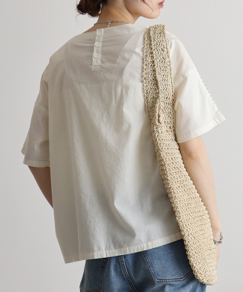 ブラウス シャツ EMAGO 透かし花刺繍ブラウス レディース Emago ブラウス シャツ EMAGO 透かし花刺繍ブラウス レディース