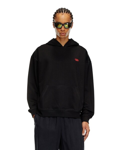 ディーゼル DIESEL ロゴプリントスウェット （BLACK