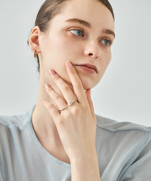 いいスタイル ete 指輪 レディース ダブルリング ムード 「ロウ」 リング アクセサリー