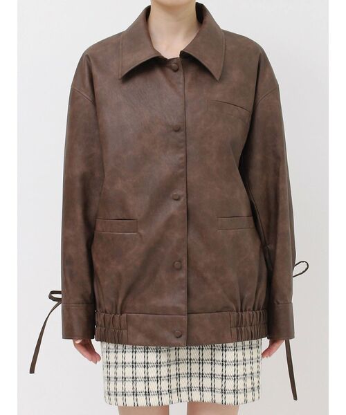 dazzlin フェイクレザートラックブルゾン　新品 2025 今季 dazzlin フェイクレザートラックブルゾン 2025 今季｜Yahoo