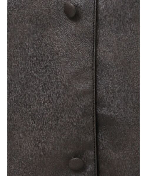 dazzlin フェイクレザートラックブルゾン　新品 2025 今季 dazzlin ブルゾン アウター カフスリボンフェイクレザー