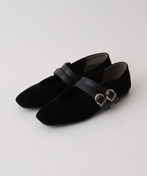 RONEL バレエシューズ パンプス ダブルストラップフラットバレエ