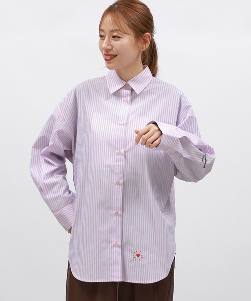 LAKOLE ブラウス シャツ 刺繍オーバーサイズシャツ / 145411