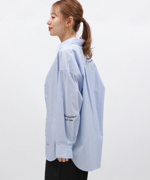 LAKOLE ブラウス シャツ 刺繍オーバーサイズシャツ / 145411