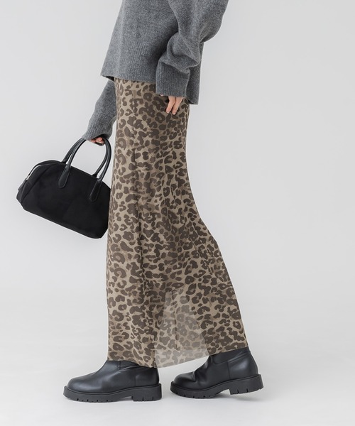 美品★ラメ★ドルチェ＆ガッバーナ　タイト　スカート　レオパード DOLCE&GABBANA - 美品 ドルチェ&ガッバーナ 長財布 レオパード柄