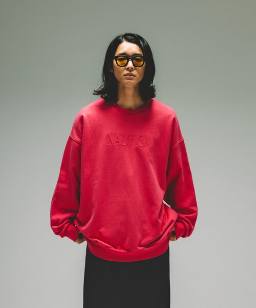 美品★NAUTICA ノーティカ サーマル スウェット/M NAUTICA トレーナー スウェット NAUTICA/ノーティカ