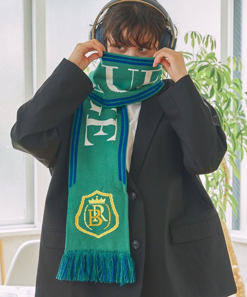 マフラー ストール ジャガード グラフィック サッカーマフラー