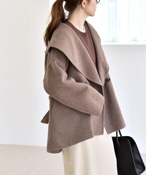 quaranciel コート アウター quaranciel: リバー ケープ ショート