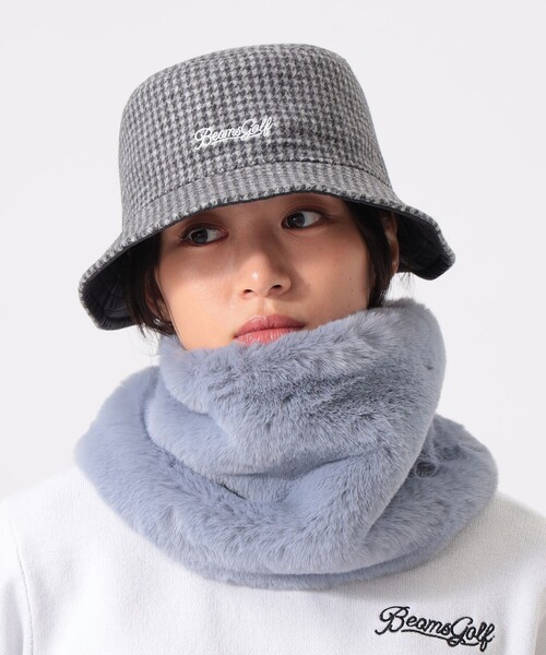 BEAMS GOLF ビームスゴルフ　モックネック 裏地付きニット　レディース BEAMS GOLF（ビームス ゴルフ） ネックウォーマー スヌード 「WOMEN