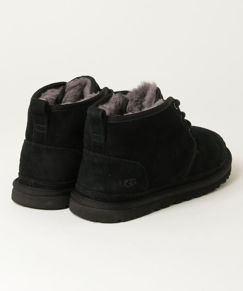 UGG ブラックレザーブーツ 26cm UGG Australia（アグオーストラリア） 「UGG」 ブーツ 26cm ブラック