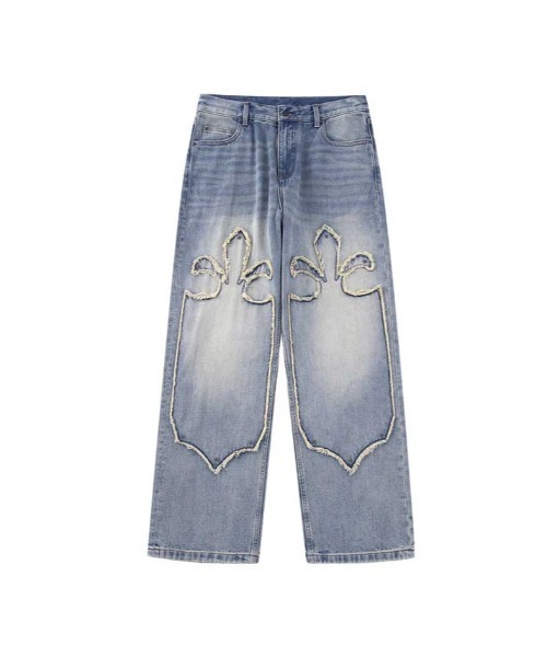 ジーンズ SUPPLIER/サプライヤー/Fleur Cutting Double Knee Denim 
