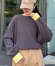 セーター ニット 「洗えるニット」ユニセックスビックシルエットロンTeeライクニット メンズ レディース｜ZOZOTOWN Yahoo!店