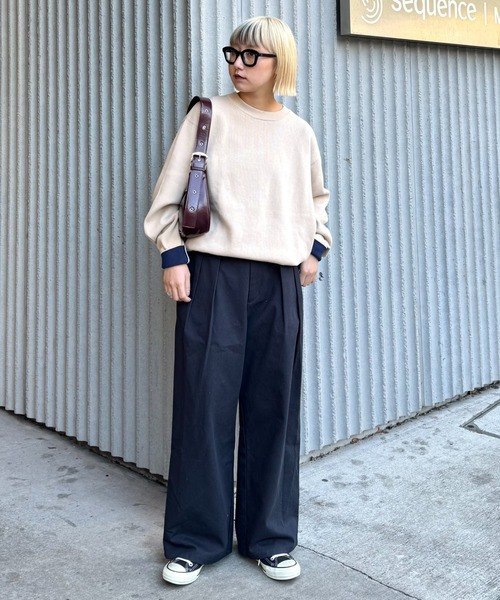 Washed sweater unisexual ロンT スウェット ビッグシルエット Amazon.co.jp: 1111clothing オーバーサイズ スウェット メンズ