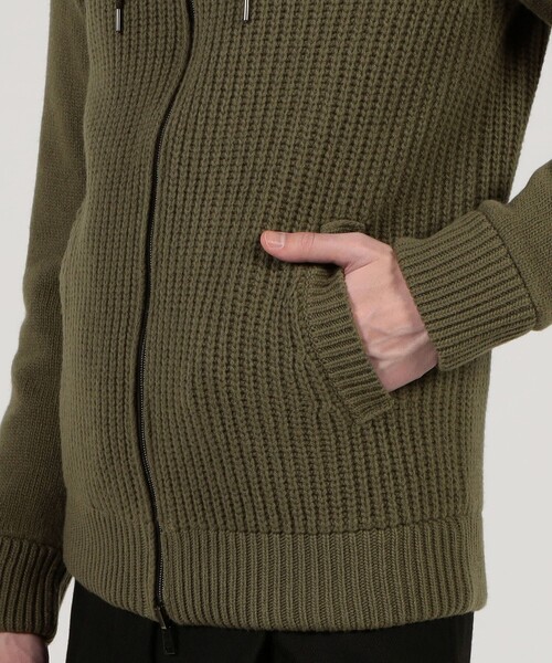 HERNO ブルゾン アウター フーデッド ニットブルゾン メンズ