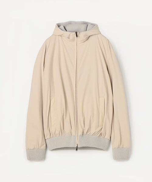 ブルゾン アウター HERNO フーデッド ニットブルゾン メンズの画像
