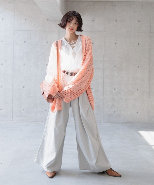 PAGEBOY ブラウス シャツ 2WAYレースアップブラウス レディース