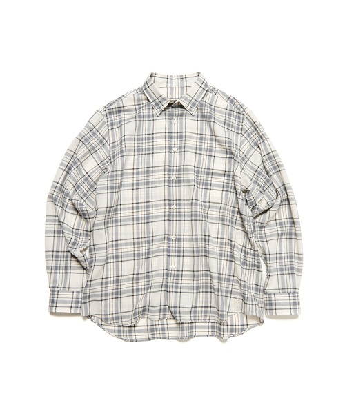 SOPHNET.（ソフネット） シャツ SUMMER WOOL CHECK SHIRT メンズ