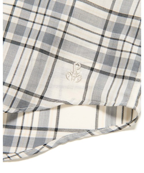 SOPHNET.（ソフネット） シャツ SUMMER WOOL CHECK SHIRT メンズ