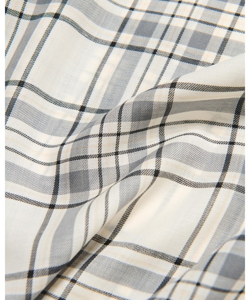 SOPHNET.（ソフネット） シャツ SUMMER WOOL CHECK SHIRT メンズ