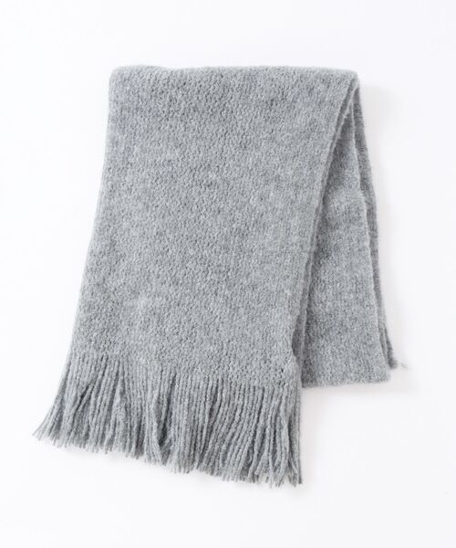 「liflattie ships」 ストール ONE SIZE ライトグレー レディース_画像8