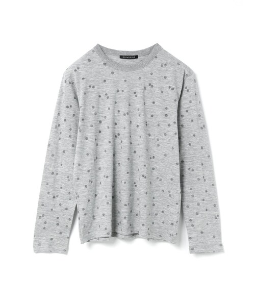 tシャツ mizuiro ind バーンアウトドットプリントロンT レディース mizuiroind tシャツ mizuiro ind バーンアウトドットプリント