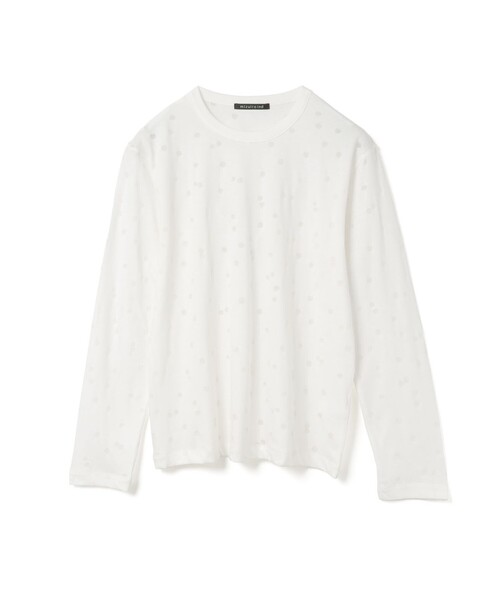 tシャツ mizuiro ind バーンアウトドットプリントロンT レディース mizuiroind tシャツ mizuiro ind バーンアウトドットプリント