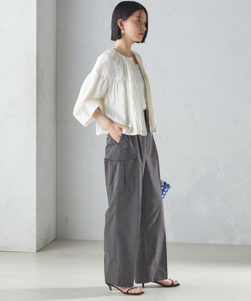 23SS バンドルブルゾン STILL BY HAND（スティルバイハンド） 強撚ポリエステルジップ