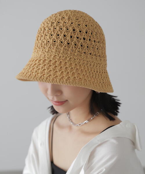 PHEENY フィーニー クロシェハット ベージュ PHEENY フィーニー クロシェハット ベージュ - メルカリ