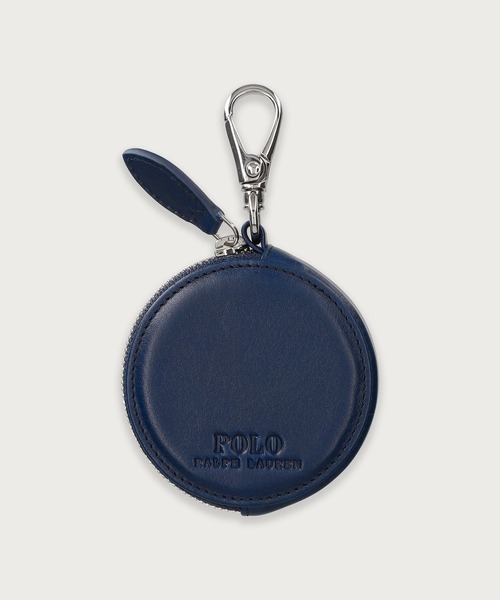 【未使用】ポロラルフローレン　コインケース　ラウンドジップ　レザー　箱付き POLO RALPH LAUREN 財布 ソフトシュリンクレザー ラウンドジップ