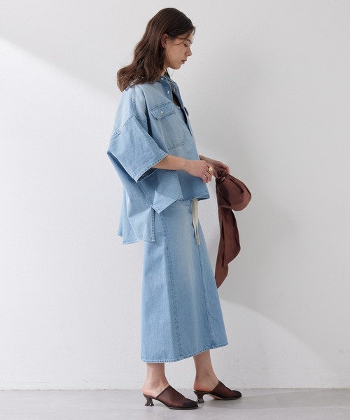 ウィムガゼット　デニムドルマンシャツ Whim Gazette(ウィム ガゼット) DENIMドルマンシャツ