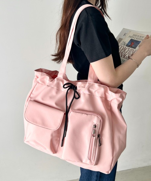 トートバッグ 10色展開「A4収納可／詳細動画付き」大容量 軽量 多収納