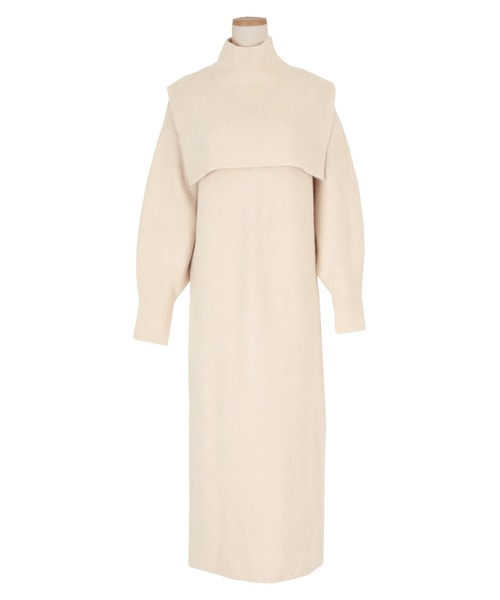 「titivate」 コンビワンピース M アイボリー レディース_画像2