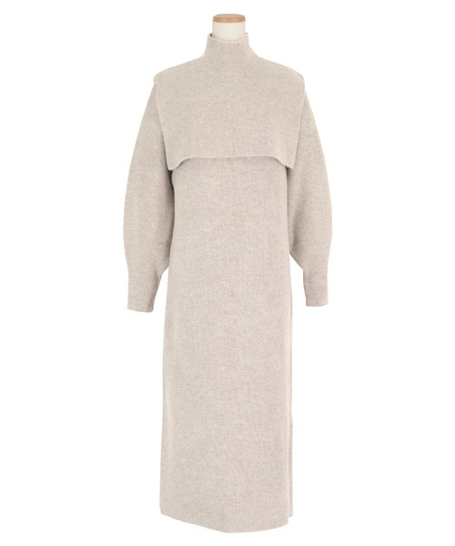 「titivate」 コンビワンピース M アイボリー レディース_画像4