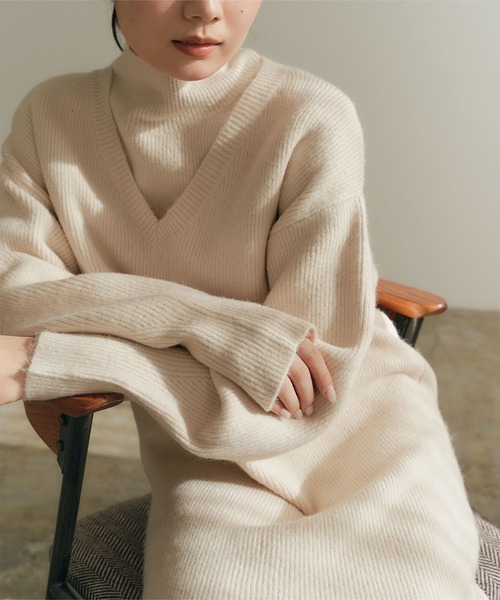 「titivate」 コンビワンピース M アイボリー レディース_画像5