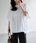 tシャツ 半袖 「体型カバー」ペプラムフリルT...の詳細画像2