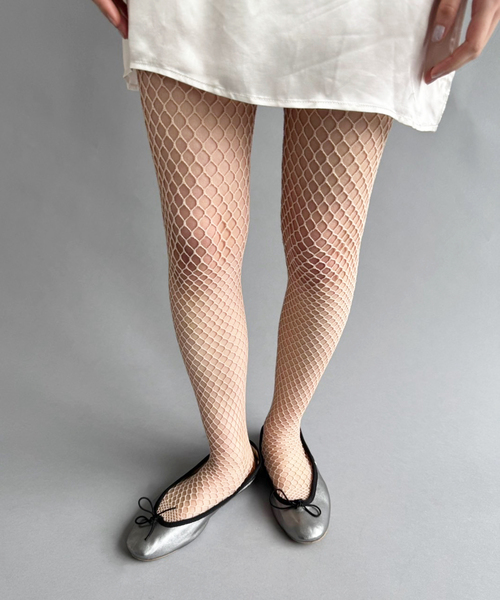 レッグウェア babaco \"FISHNET TIGHTS(CANDY PINK)\" babaco 