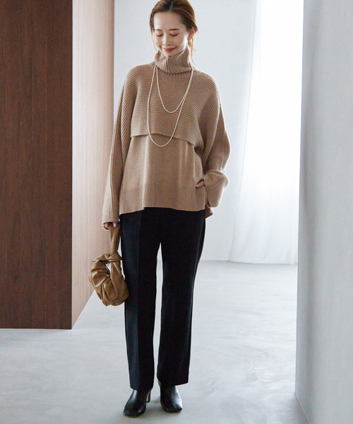 「SLOBE IENA」 ニットアンサンブル - ベージュ レディース_画像7
