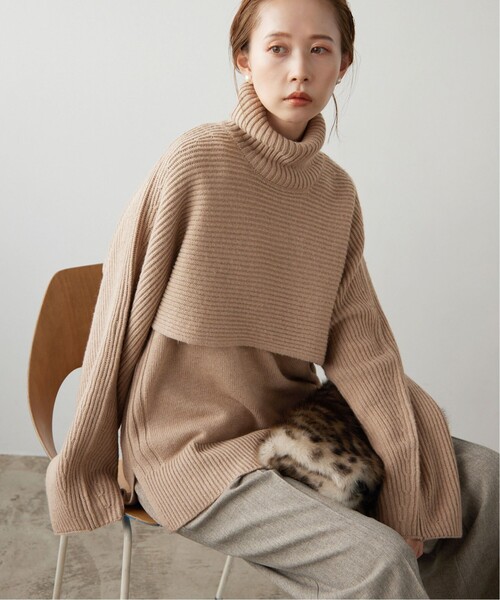 「SLOBE IENA」 ニットアンサンブル - ベージュ レディース_画像10