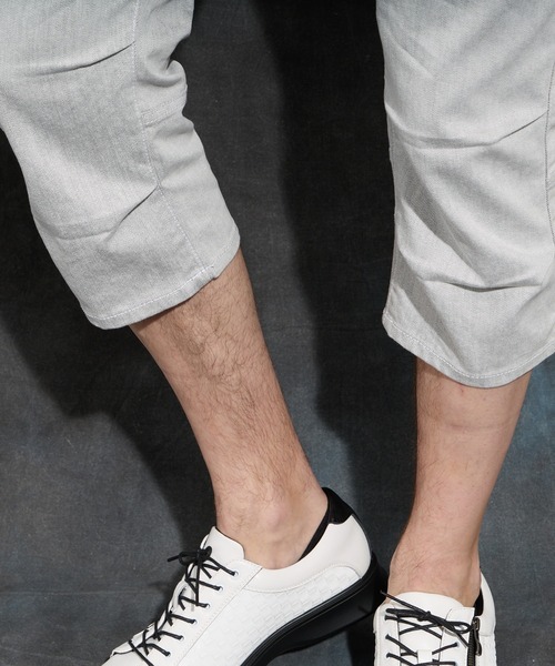 glamb クロップド デニム カーゴパンツ 定価2万4750円 Cropped Denim Cargo Pants / クロップドデニムカーゴパンツ