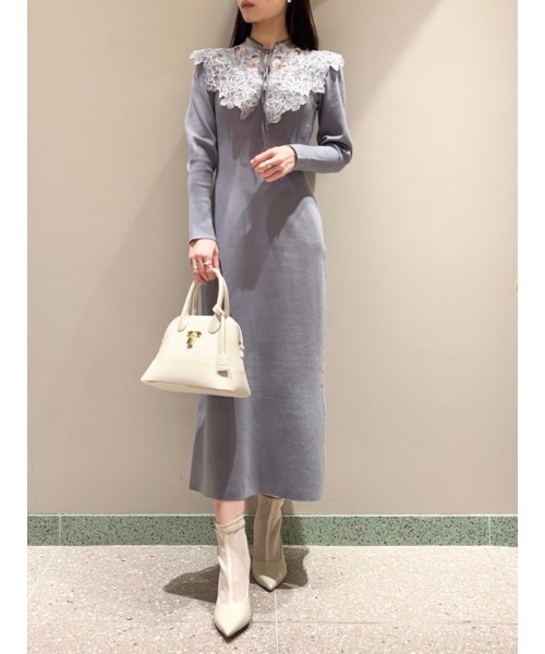 snidel スナイデル　ニット　ワンピース　新品　未使用 SNIDEL（スナイデル） ニットワンピース FREE ミント レディース